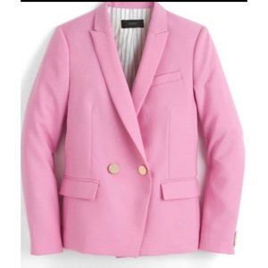 J. Crew Dover Blazer Italian Wool Pink Size 6 NWT